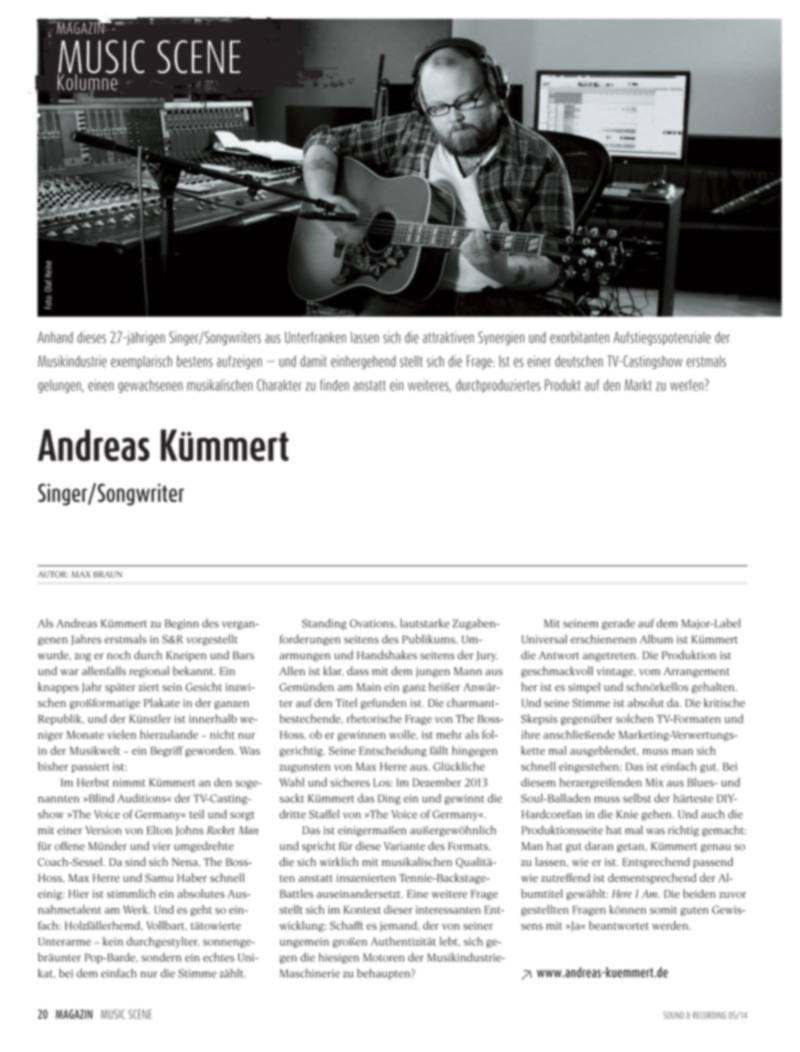 Produkt: Andreas Kümmert