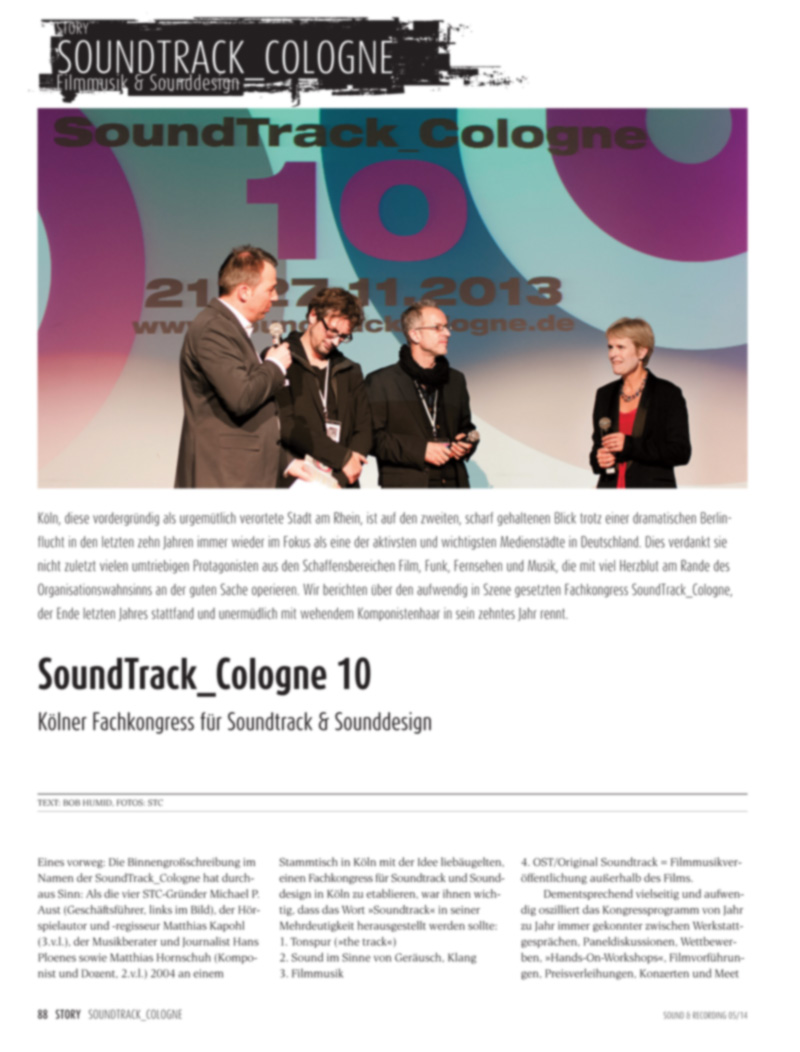 Produkt: SoundTrack_Cologne