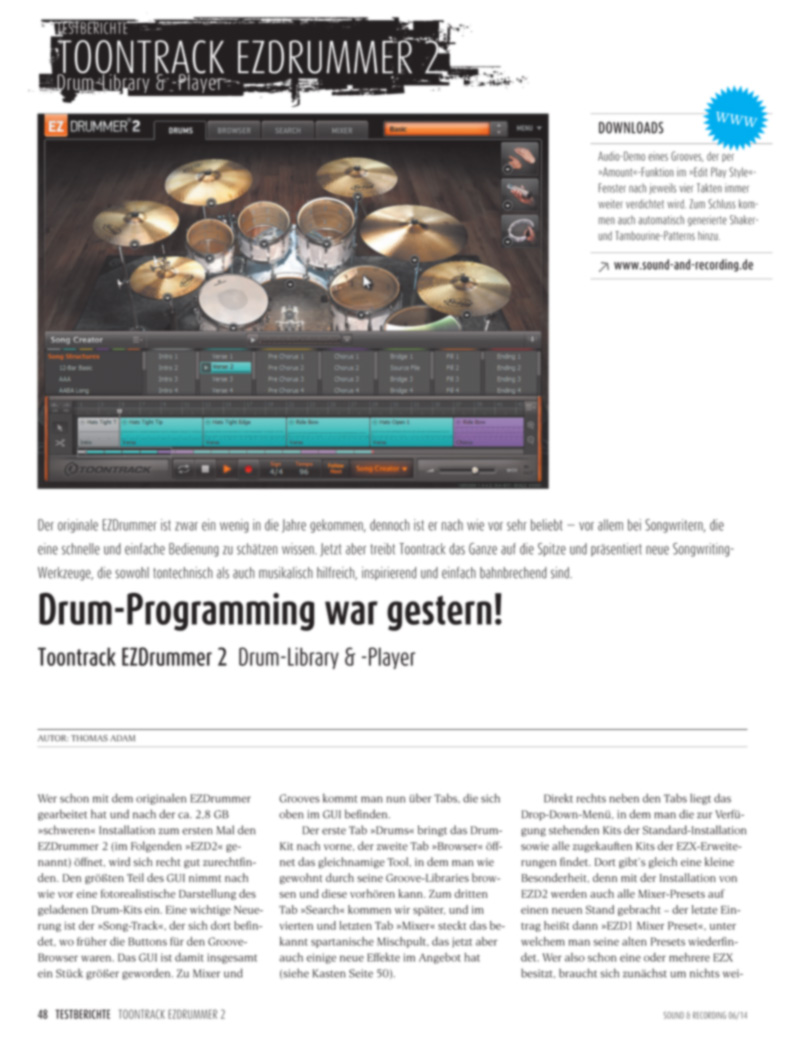 Produkt: Toontrack EZDrummer 2