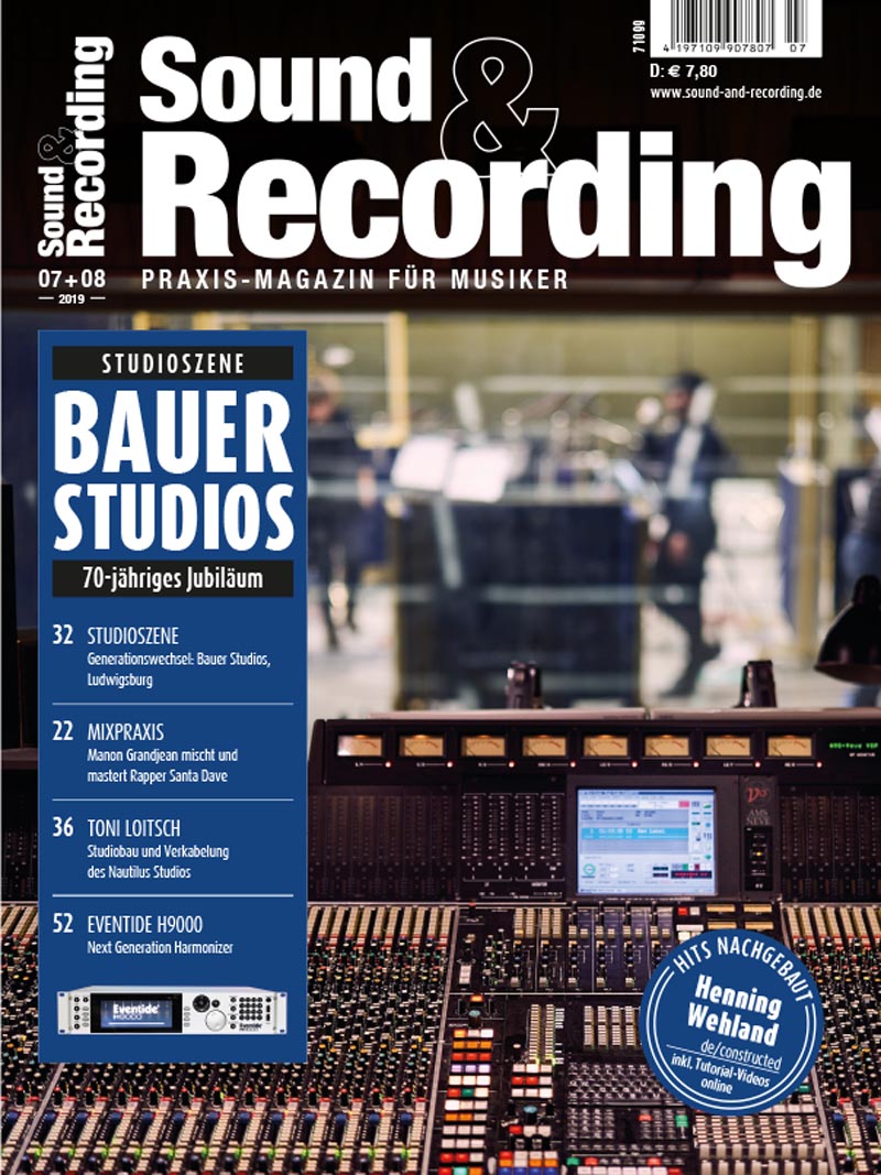 Produkt: Sound & Recording 07-08/2019 Digital