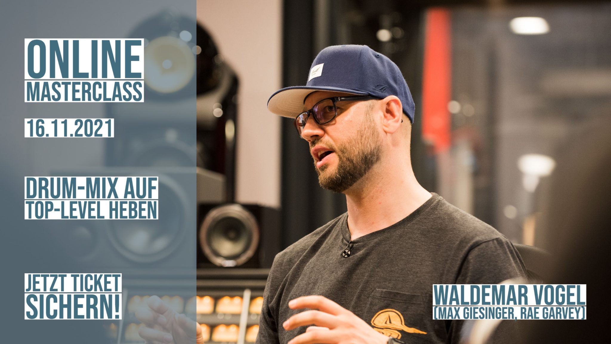 Produkt: Ticket Online-Masterclass – Drum-Mixing mit Waldemar Vogel