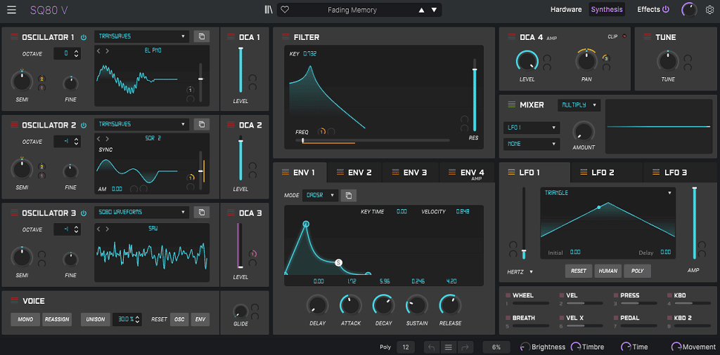 SQ Synthesis ARTURIA V COLLECTION 9