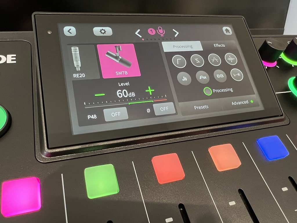 Mic Settings Rode Rodecaster Pro 2