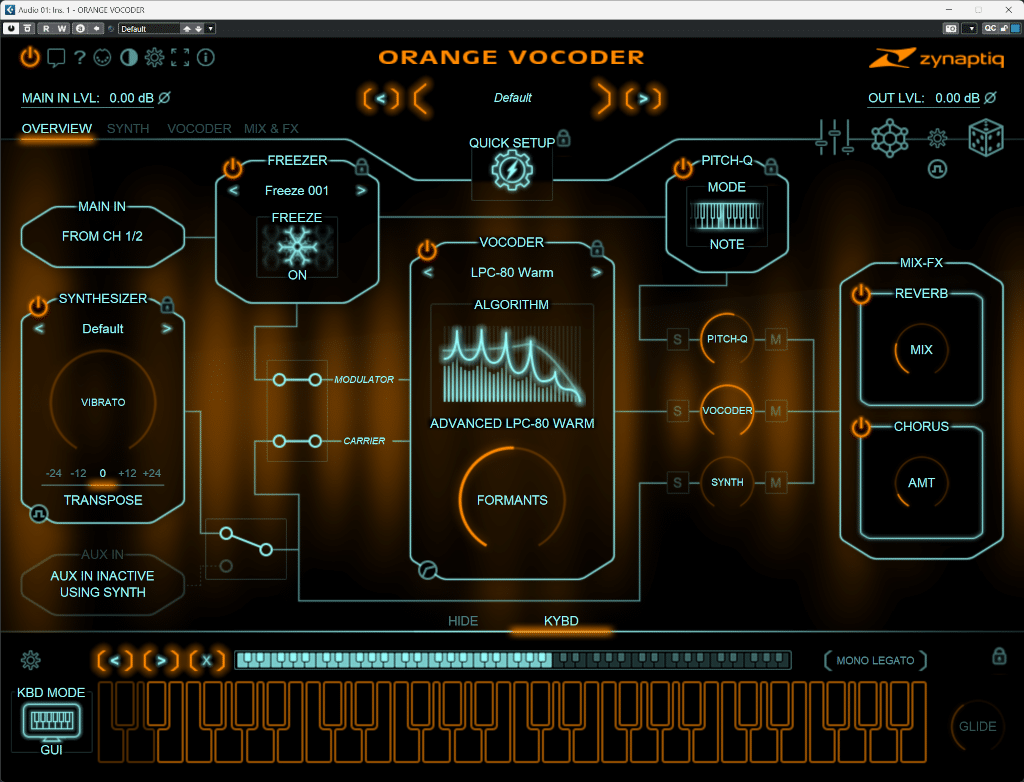 Zynaptiqs Orange Vocoder 4 Overview