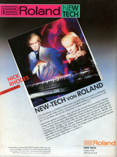 Nick Rhodes als Endorser