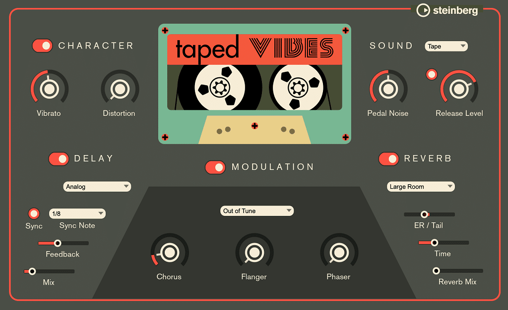 Steinberg Taped Vibes GUI