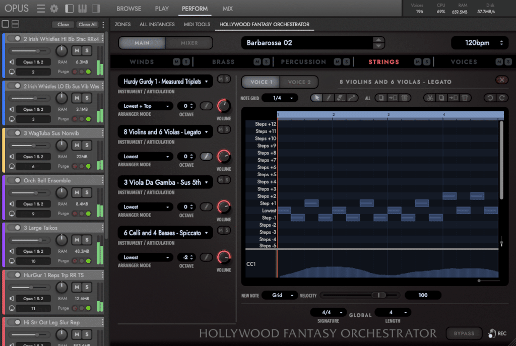 Screenshot: Patterns