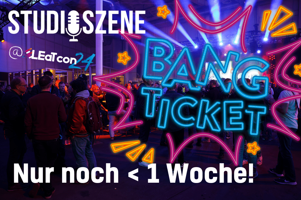 Studioszene BANG Ticket nur noch < 1 Woche