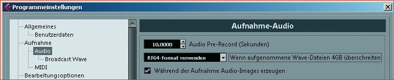 »Pre-Recording« und »Audio-Images<br /><br /> erzeugen«: wichtige Aspekte während<br /><br /> eines Live-Einsatzes