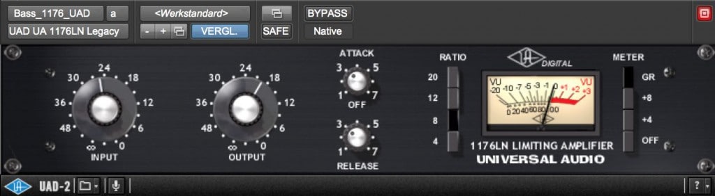 Settings Bass 1176LN