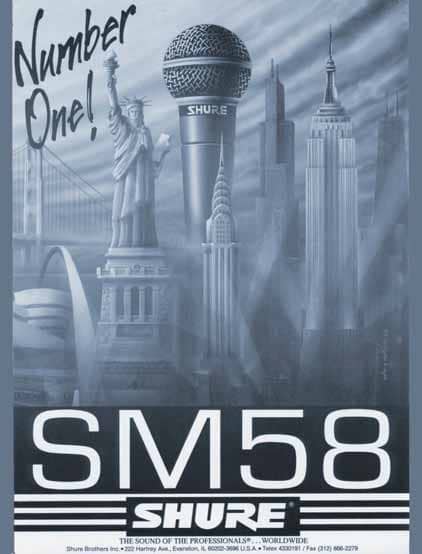 Eine amerikanische Ikone: das Shure SM 58 unter seinesgleichen