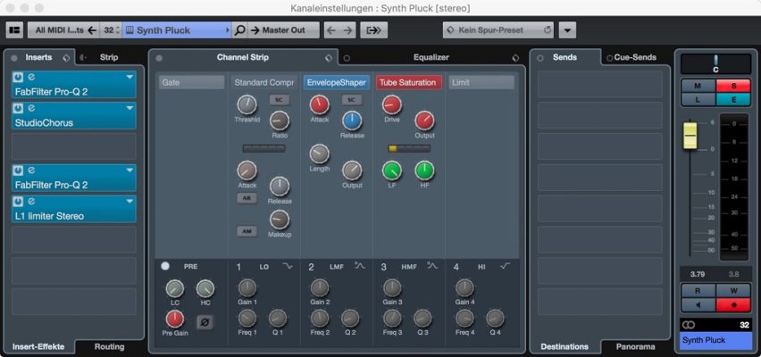 Cubase Channel Marimba
