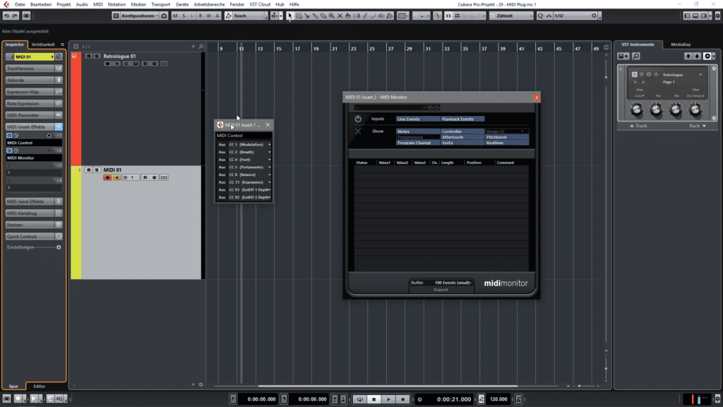 S&R Cubase Tipps - 29 MIDI Plug-Ins 1 - Screenshot