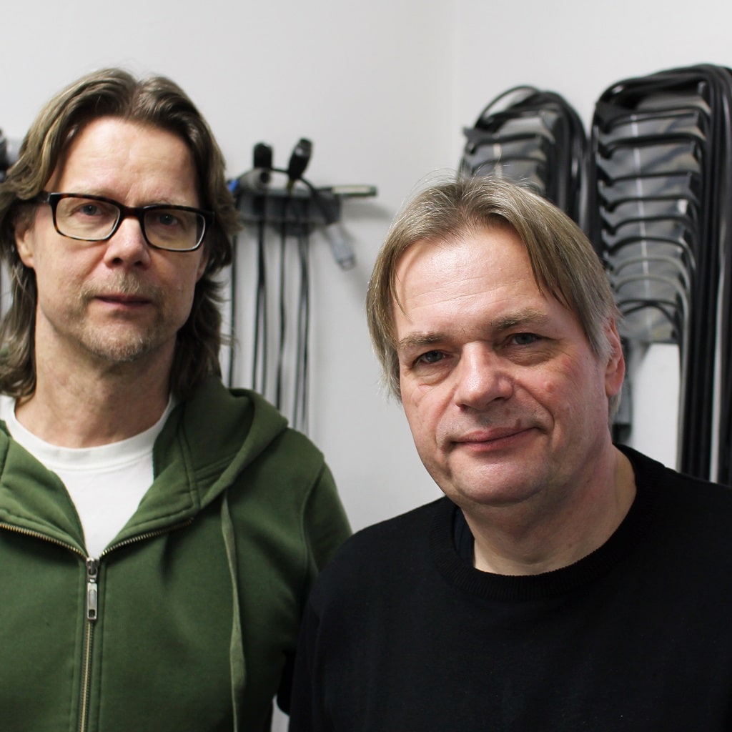 Abb2 - Andreas Grosser (rechts) und Elektrotechnik-Ingenieur Eckehard Dux