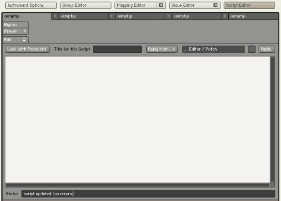 Kontakt Scripteditor