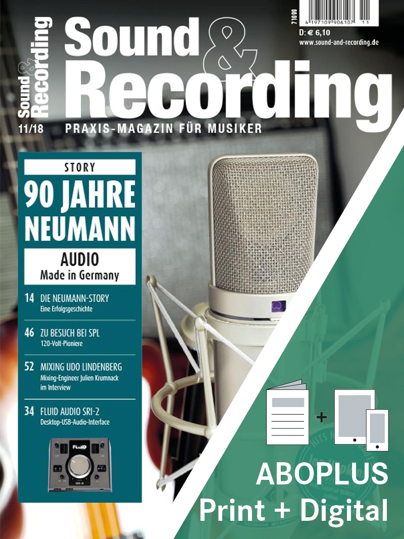 Produkt: Sound & Recording Jahresabonnement Plus