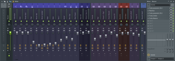 FL Studio 20 Mixer