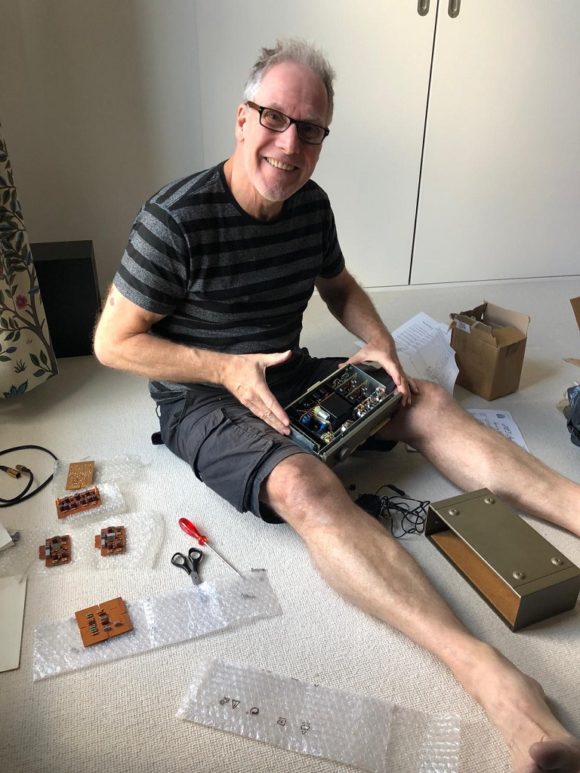 Peter Walsh fixing the Quad amp 2